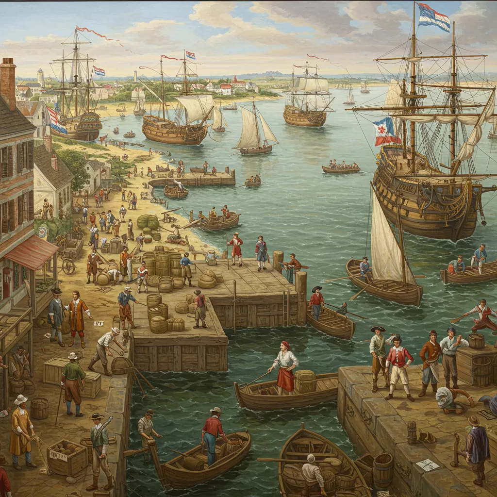 Colonial Maritime Activities and Trade Routes